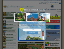 Tablet Screenshot of njparksandforests.net